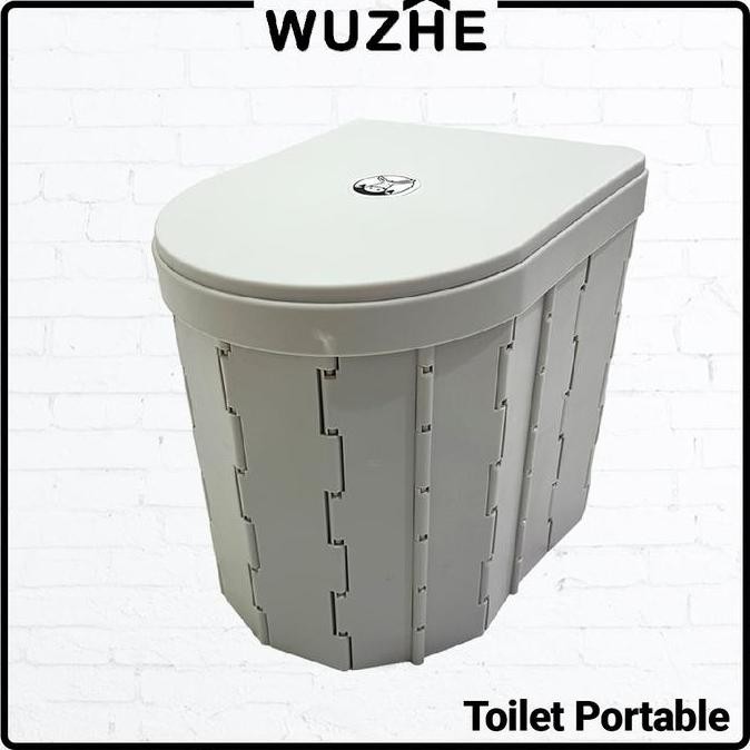 Portable Toilet for Camping Toilet Lipat dengan Tutup, Toilet Mobil Porta Potty Tahan Air Toilet Emb