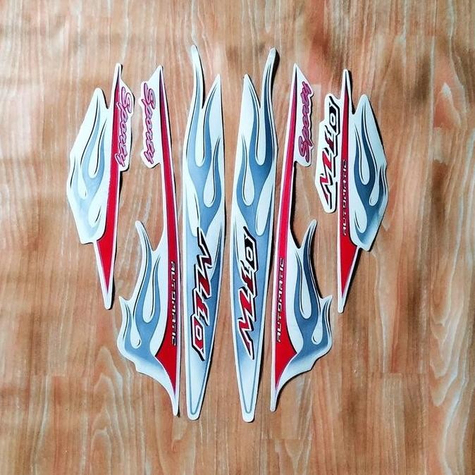 READY STRIPING API MIO SPORTY WARNA PUTIH