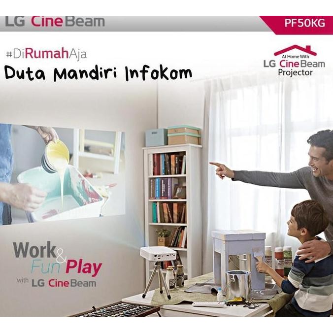 TERMURAH - PROJEKTOR LG PF-50KG - LG PF50KG FULL HD 1920x1080/HDMI/USB/Bluetooth
