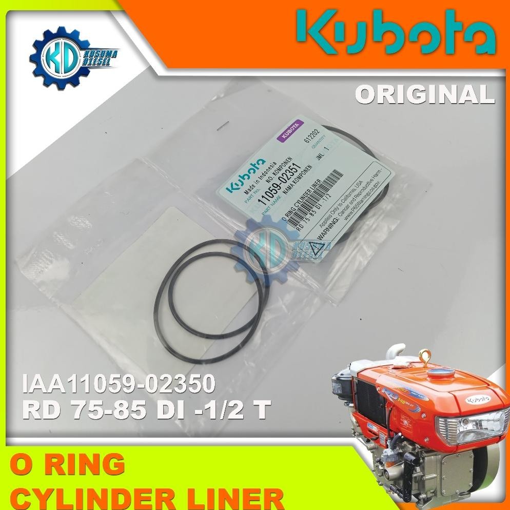 O RING, CYLINDER LINER RD 75-85 DI -1/2 T -  KARET BORING - BURING - BURENG - DIESEL KUBOTA - SPAREP
