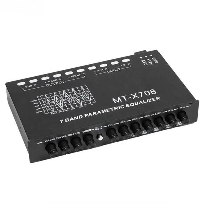 MT-X708 TONE CONTROL PARAMETRIK PARAMETRIC 7 BAND EQUALIZER PLUS SUBWOOFER ORIGINAL DAN TERPERCAYA