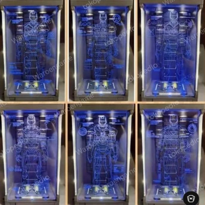 ZD Toys Iron Man  Hall of Armor Acrylic