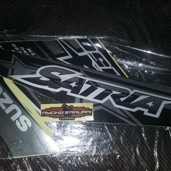BEST SELLER STRIPING SATRIA FU 2014 HITAM ABU ABU