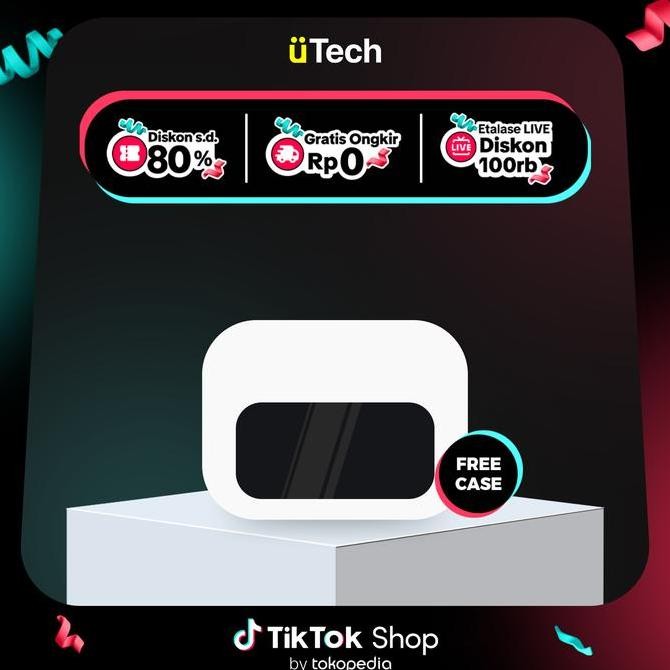 [FREE CASE] uPods Pro 3 Screen ANC Wireless Earphone TWS Smart Screen, ANC/ENC, Bluetooth V5.4 by uT