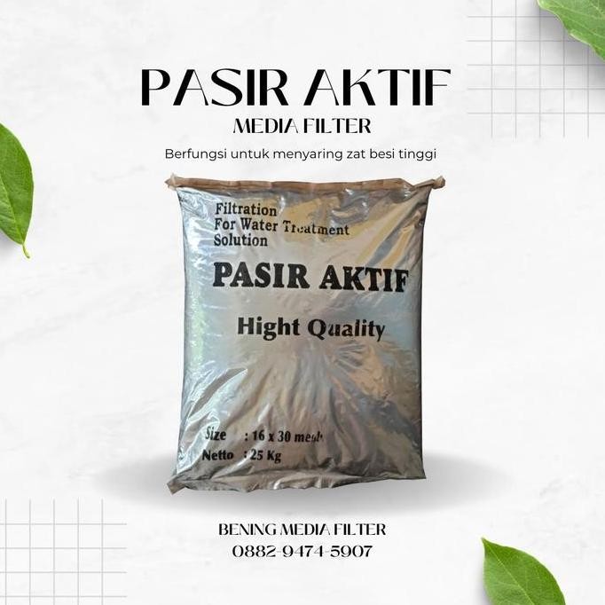 Pasir Aktif / Pasir Aktif Super / Pasir Aktif Filter Air / 25 Kg Hemat