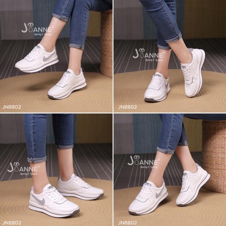 JOANNE FOOTWEAR Sporty Sneakers Shoes Sepatu Wanita #JN8802 N