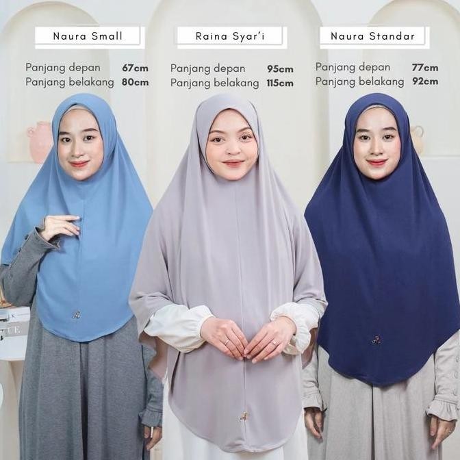 ALBATA HIJAB - NAURA INSTANT - BERGO JERSEY- HIJAB INSTANT JERSEY - JILBAB INSTAN