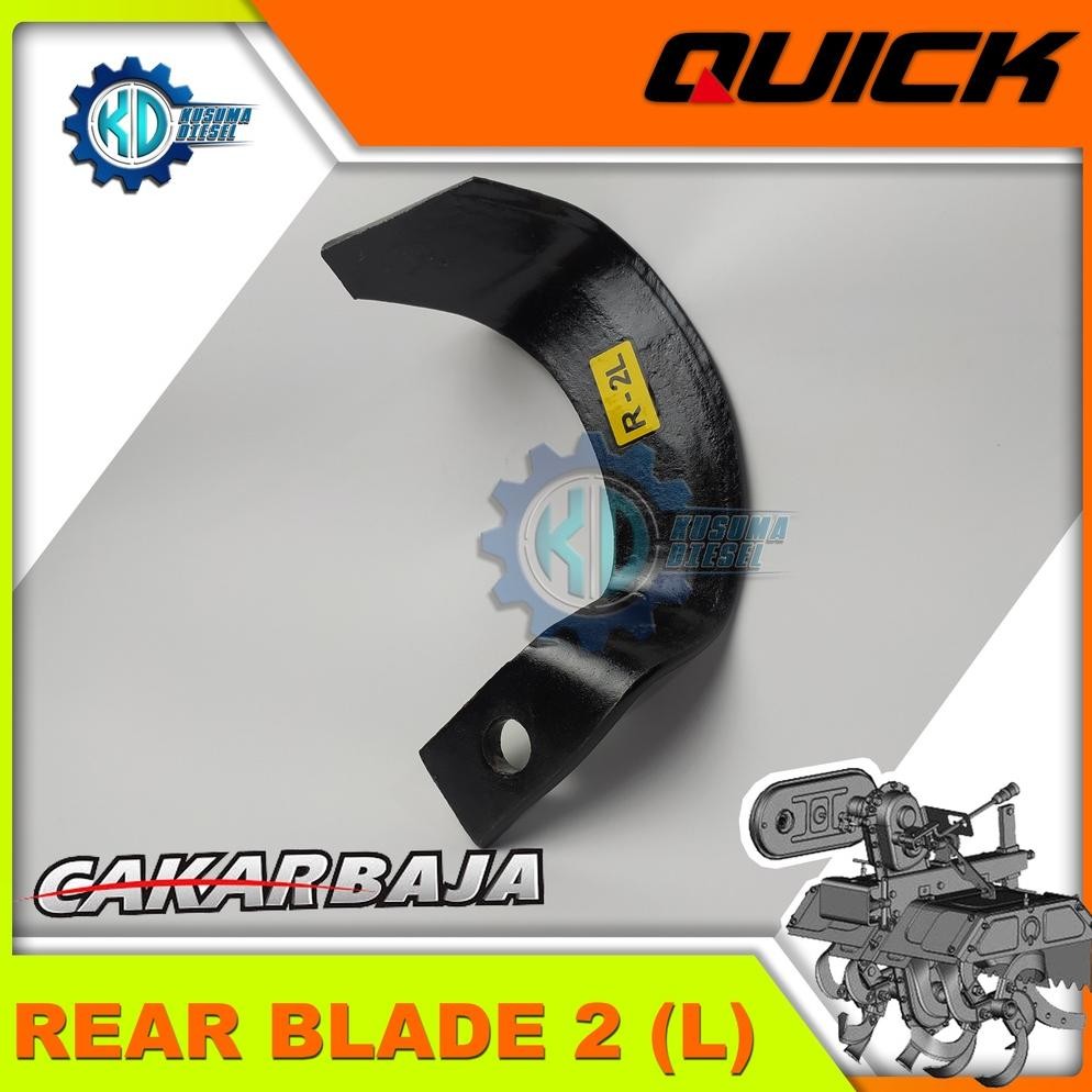 Rear Blade 2 (L), Cakar Baja RTH (SP) - Rotary RTH Cakar Baja - Alat Gulud Quick