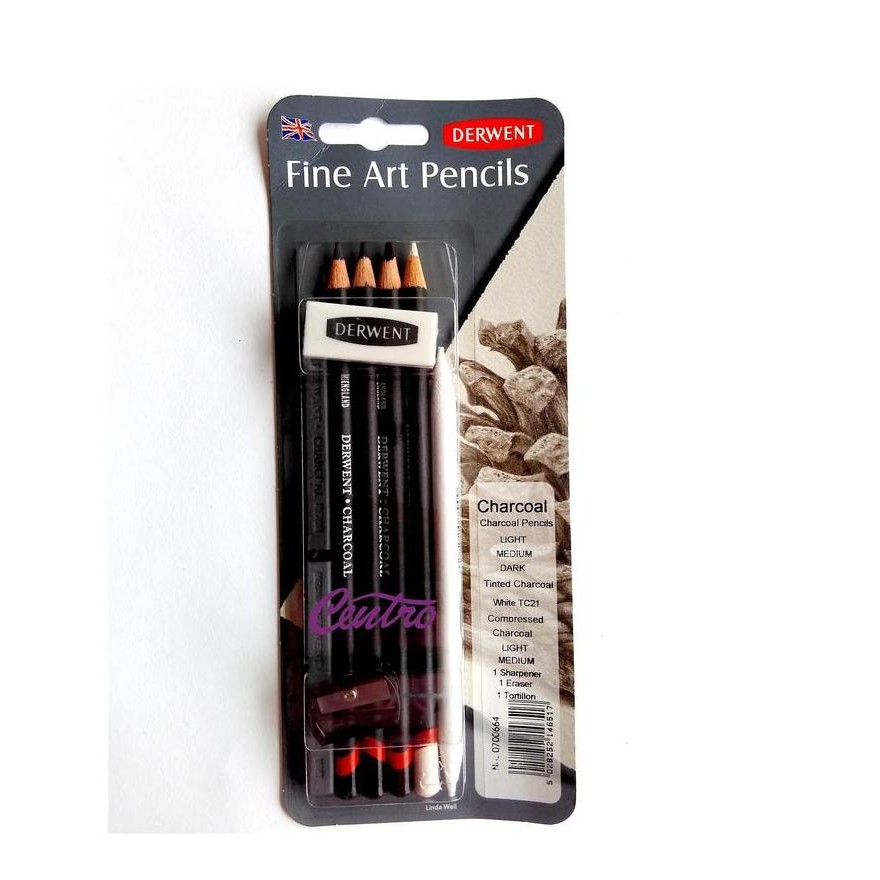 

TERMURAH - Derwent Charcoal Mix 8 / Fine Art Pencils