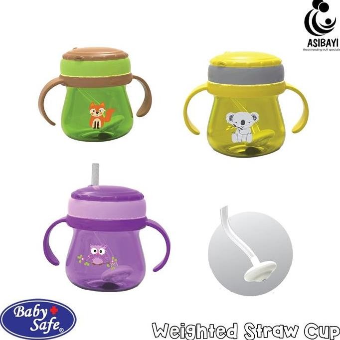 BabySafe JP019 Weighted Straw Cup Botol Minum Sedotan Anak Baby Safe