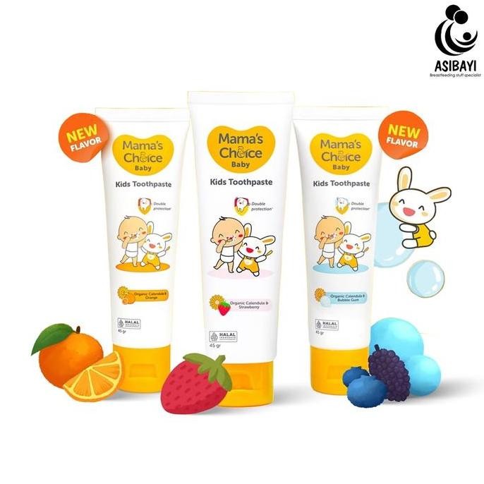 Mama's Choice Kids Toothpaste Pasta Gigi Bayi Anak Aman Tertelan dengan Hydroxyapatite Mamas