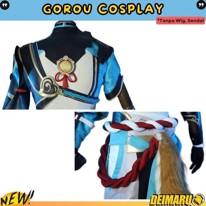 Ac Kostum Cosplay Gorou Genshin Impact Kostum Haloween Cosplay Anime