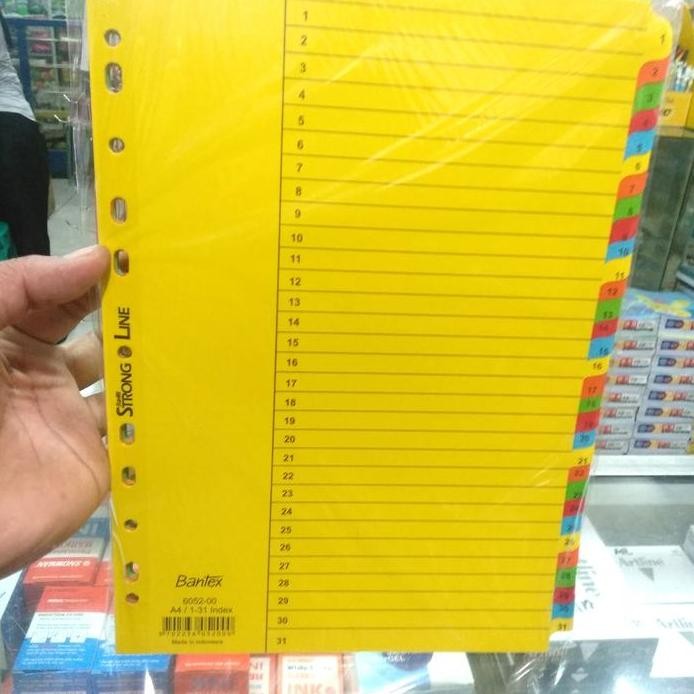 

New DIVIDER BANTEX A4 1 - 31 6052 / pembatas kertas