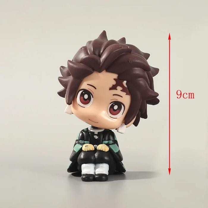 Ac Action Figure Statue Demon Slayer Tanjiro Nezuko Chibi Satu Set Lookup Studio Recast Koleksi Patu