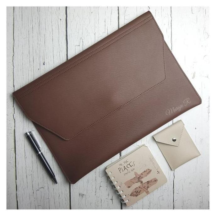 

New Map A4 Folio Bahan Kulit Sintetis - Document Keeper - Map Folder Organizer