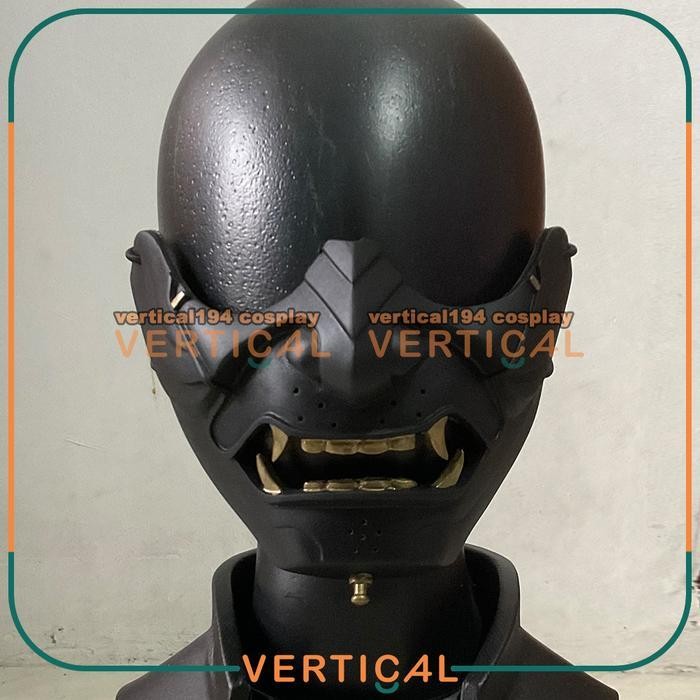 Cosplay Ghost Of Tsushima Mask Topeng Jin Sakai Oni Jepang Hannya Menpo Jepang Techwear Darkwear Ani