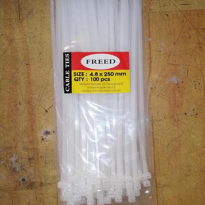 

New Kabel Ties FREED PUTIH 4.8 X 250MM
