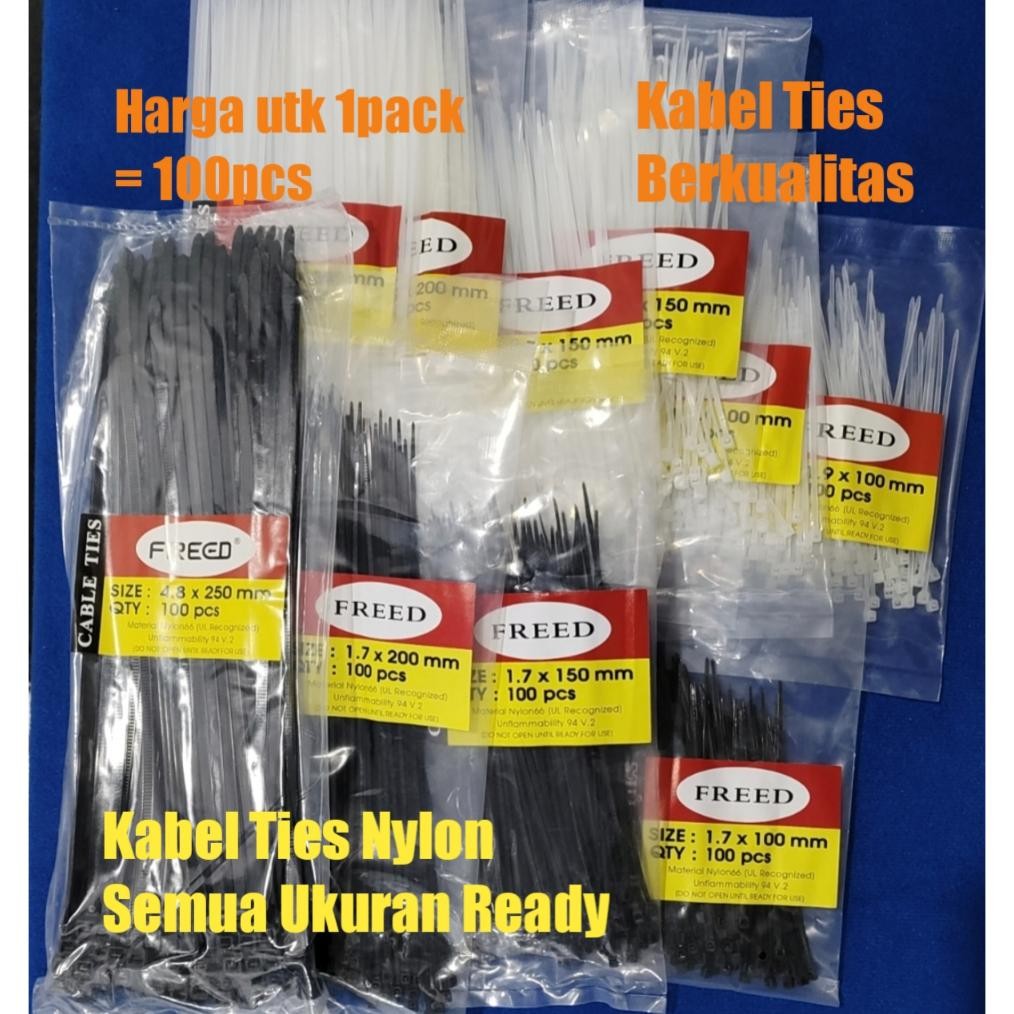 

Rd1- Kabel Ties Cable Tie Ukuran Besar 20Cm 25Cm 30Cm 40Cm Kualitas Bagus