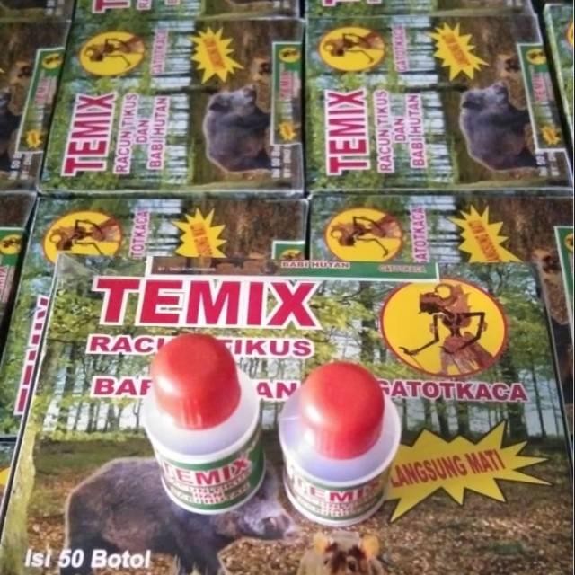 Temix Racun Tikus & Babi Hutan Botol Plastik (Isi 50Pcs)Gatotkaca