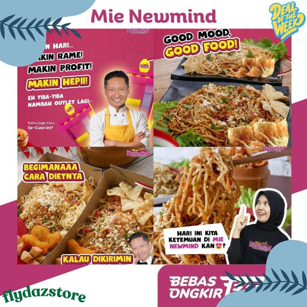 

Paket Bahan Baku Mie Newmind 20 Porsi Ala Mie Gacoan | Wizzmie | Mie Kober Diskon Setengah Harga