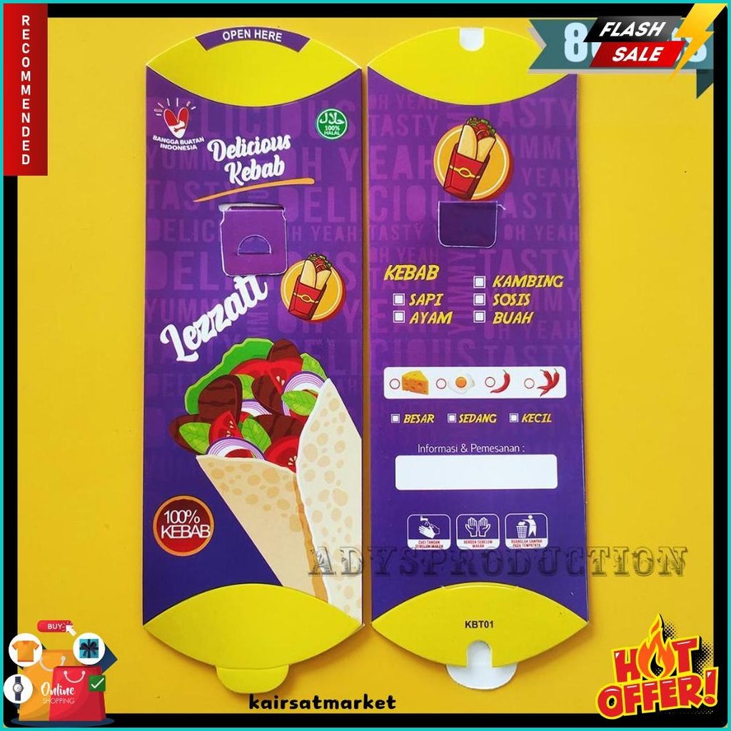 

[Hemat 1Kg] Kemasan Kebab Grosir | Kardus Kebab Murah Terlengkap Dan Termurah