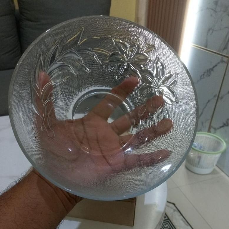 Bisa Cod Mangkok Kaca Bening Besar+Mangkok Sovenir+Mangkok Asul2+Mangkok Saji. ||