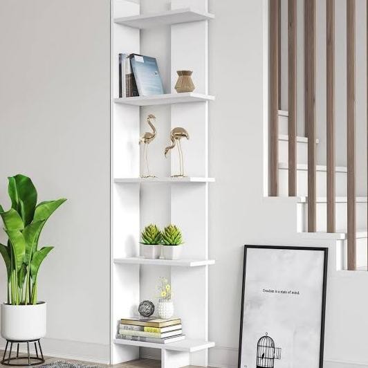 Rak Sudut Ruang Tamu/Rak Buku Dinding Sudut/Rak Bunga