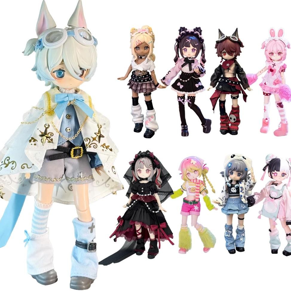 Freedom Advocates Electronic Cute Pet Blind Box 1/12 Bjd Movable Joint Action Figure Decoration Doll