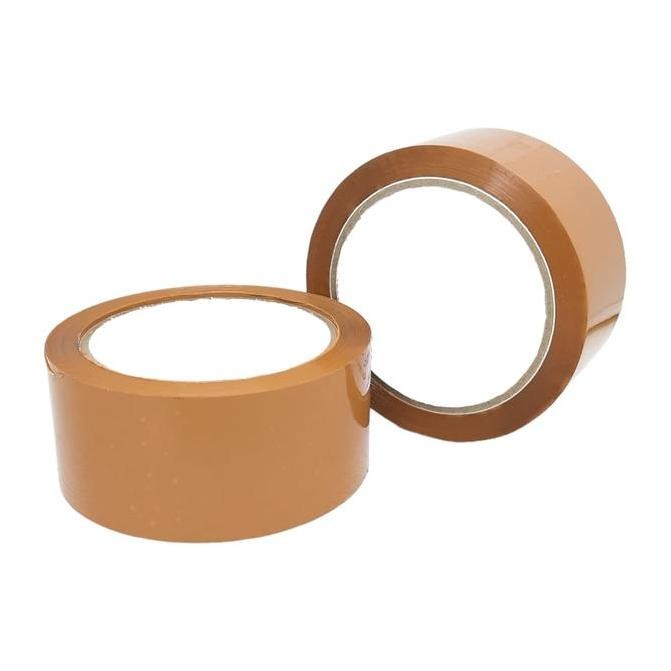 

Lakban OPP Tape Warna Cokelat Ukuran 90 Yards