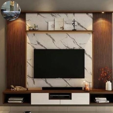 backdrop tv minimalis custom