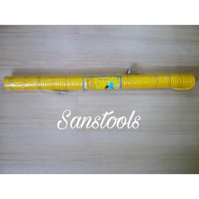 selang kompresor spiral / selang recoil 12 meter lippro