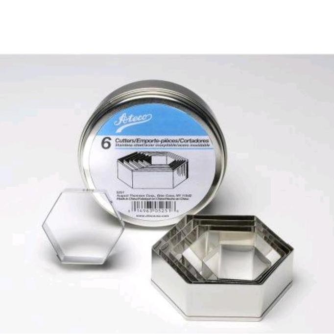 

ATECO FLUTED PLAIN HEXAGON CUTTER SET 6 ( 5251 ) ORIGINAL DAN TERPERCAYA