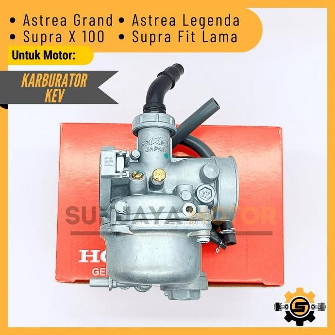 CARBURATOR KARBU ORIGINAL HONDA KEV KARBURATOR ASTREA GRAND SUPRA X 100 ASTREA LEGENDA SUPRA FIT LAM
