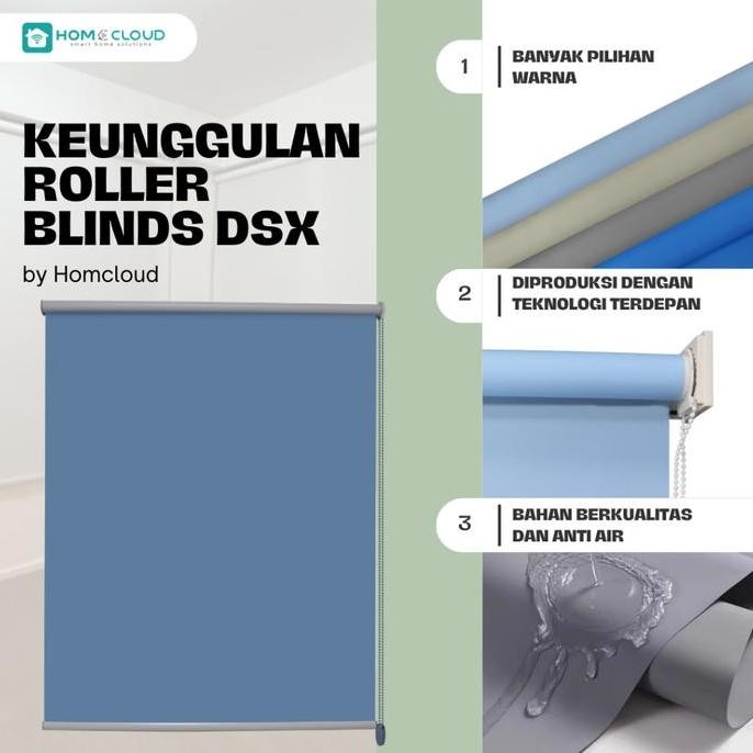 Roller Blinds DSX Otomatis Roller Blinds Elektrik Tirai Blinds Gorden Kantor Tirai Jendela Noncustom