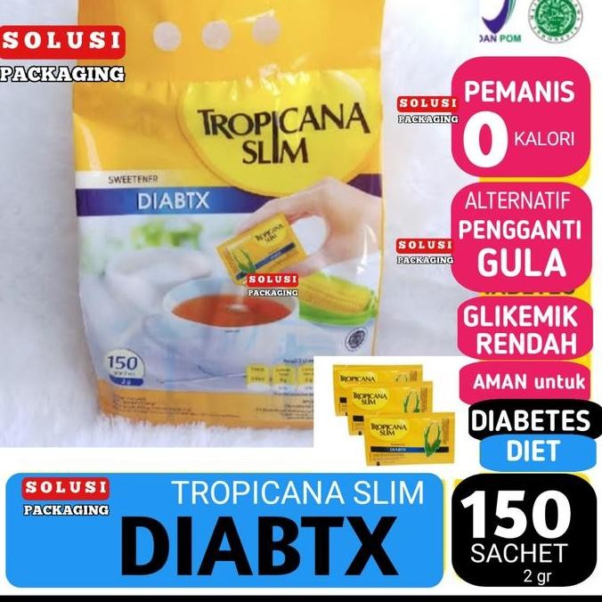 

TROPICANA SLIM DIABTX 150pc | pemanis gula diet diabet diabetes hotel
