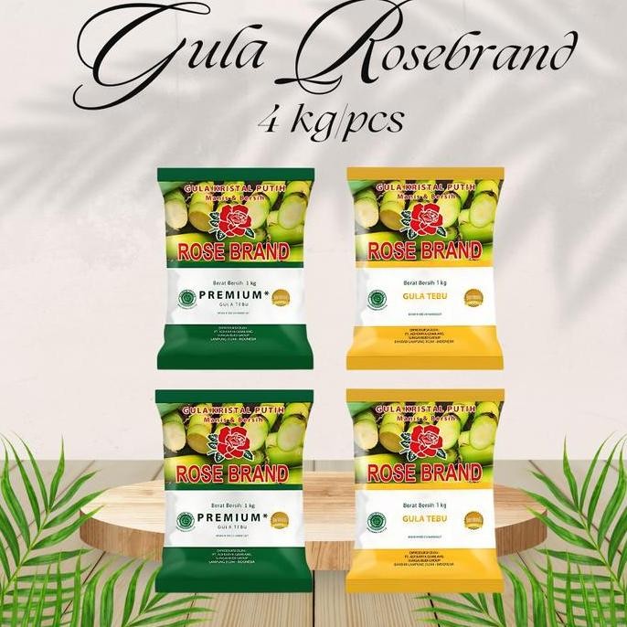 

CANG 11.11 ROSE BRAND Gula Pasir 4kg Random, Bahan Tebu, Murah - Gula #gula #gulapasir Sugar