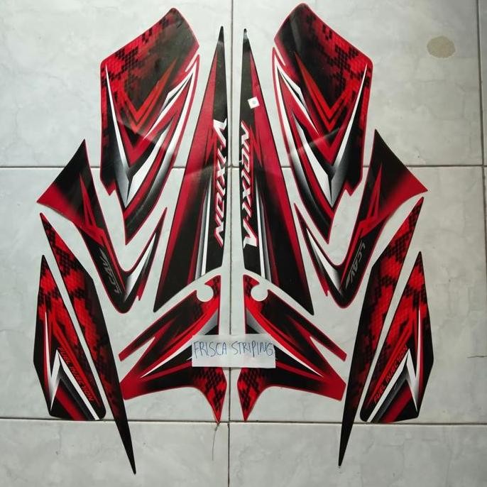 READY STOCK STRIPING VIXION 2009 MERAH