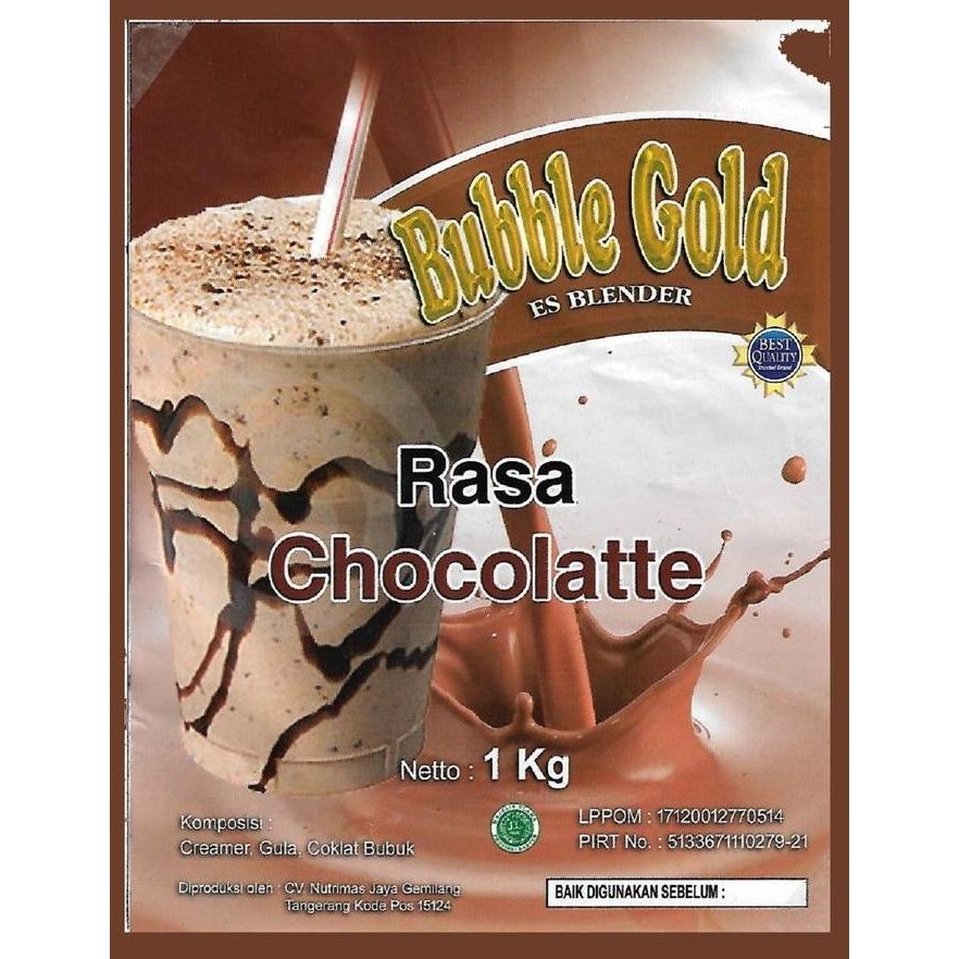 

Bubble Gold Chocolate | Serbuk Minuman Rasa Coklat