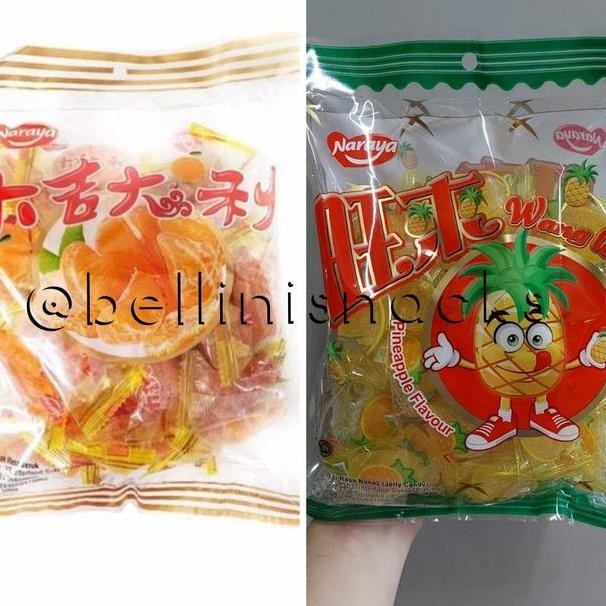Permen Jelly Nanas Naraya 400Gr Jelly Imlek Pine Jelly Xinjia