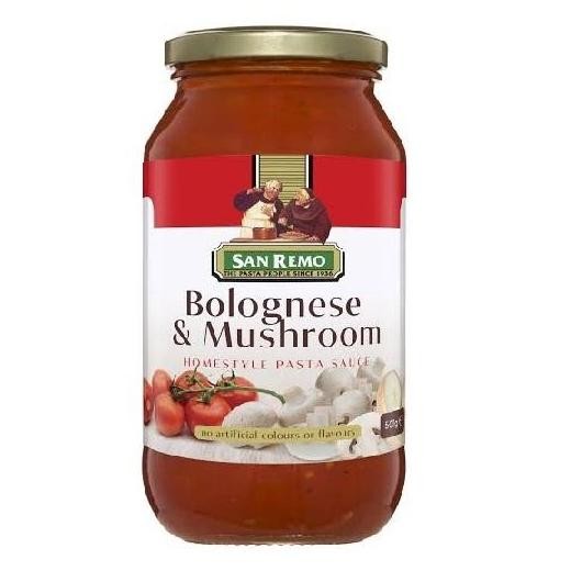 

saus bolognese mushroom san remo 500