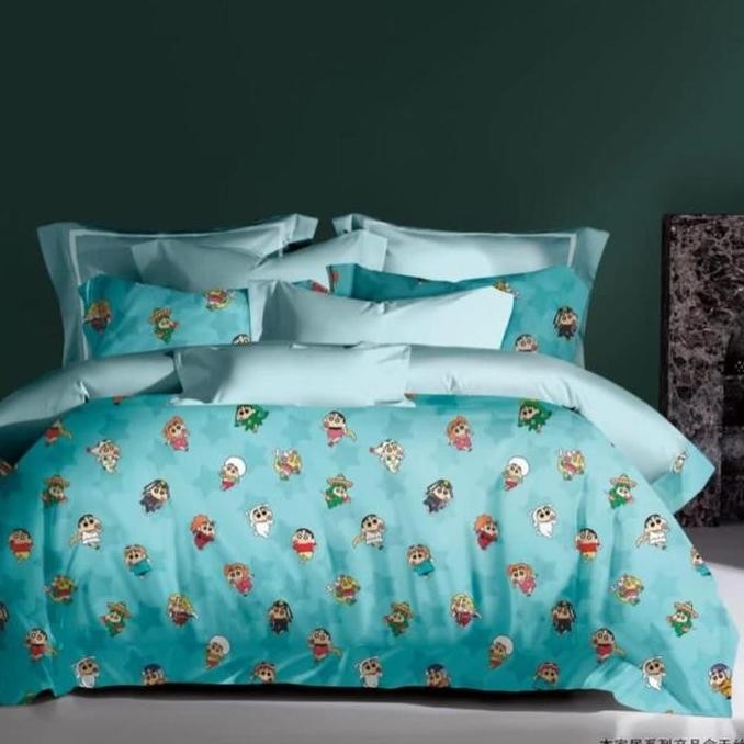 Sprei Katun Organic Lyocell Anak AN2403456 Crayon Shinchan Sinchan Shinnosuke Nohara Shiro Japan Man