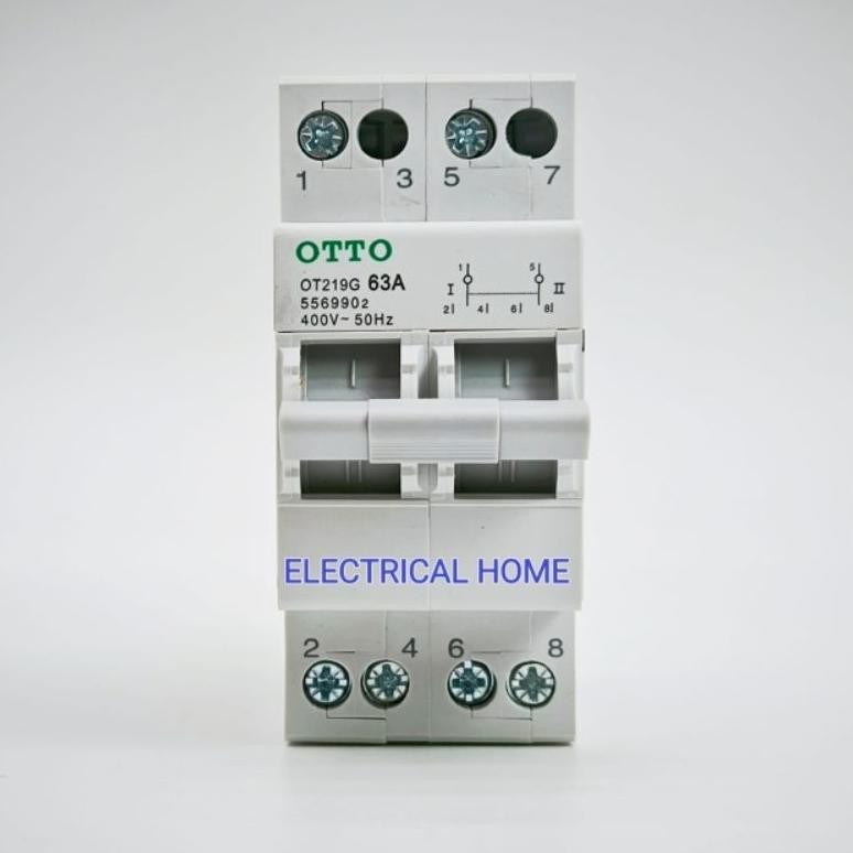 COS Change Over Switch Ohm Saklar Model MCB Din Rail 2Phase 63A OTTO