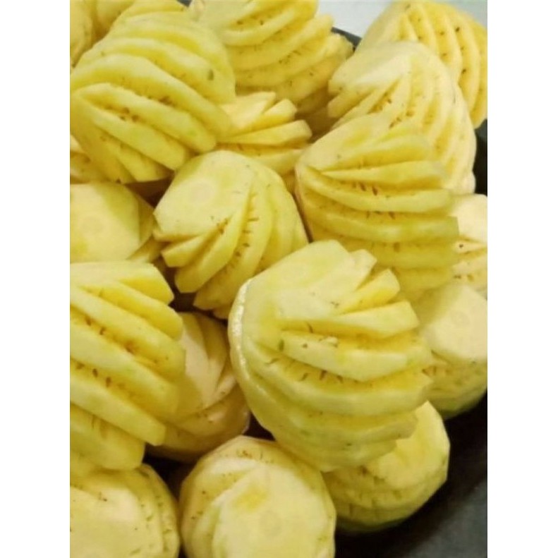 

[]COD[] __ Buah Nanas Madu Kupas Bersih / paket (5 pcs)