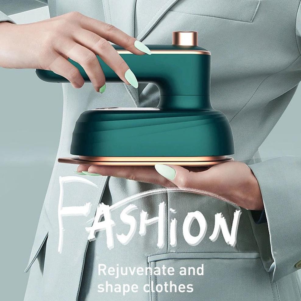 Setrika Uap Mini Portable dengan Tangki Air dan Semprotan Design Simple