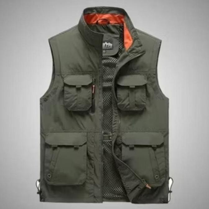 Jaket Rompi Pria Army Tactical Rompi Safety Rompi Motor Touring Jumbo