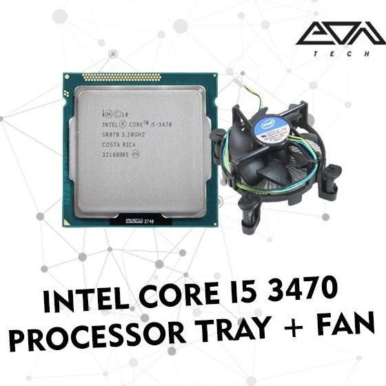 TERBARU - Intel Core i5 3470 Processor Tray + Fan (socket 1155 | H61)