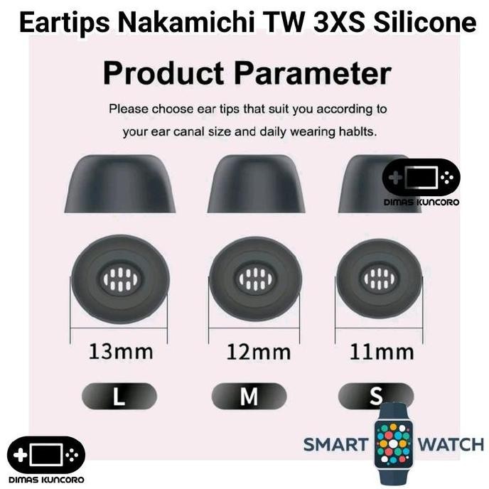 JB Eartips Nakamichi TW 3XS eartip silicon silikon replacement nakamichi tw 3xs None