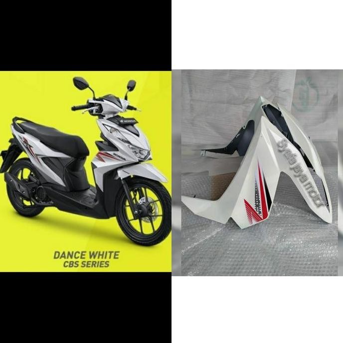 Tameng lampu depan beat fi new 2020 orinal putih berstring