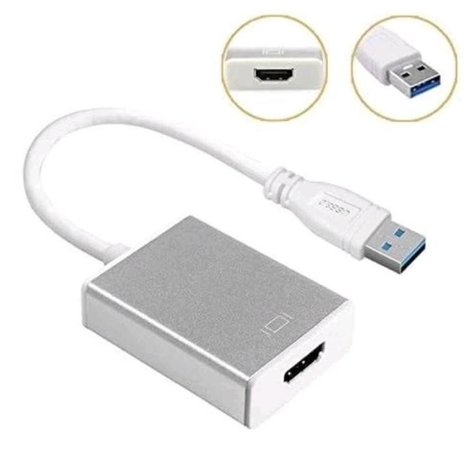 Adapter Converter usb 3.0 to hdmi - usb in to hdmi output - konverter komputer laptop to projector t