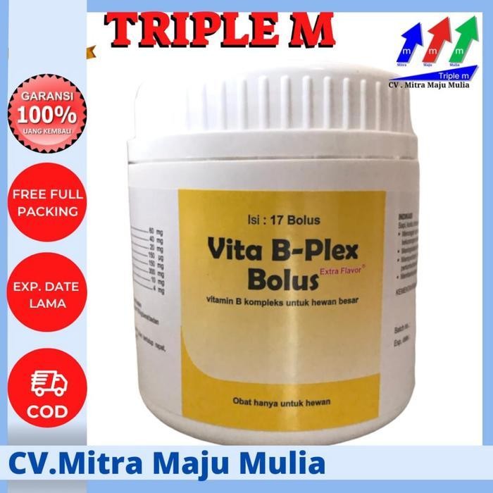 PZM VITA B PLEX BOLUS Vita B-Plex Bolus - Obat Hewan Ternak